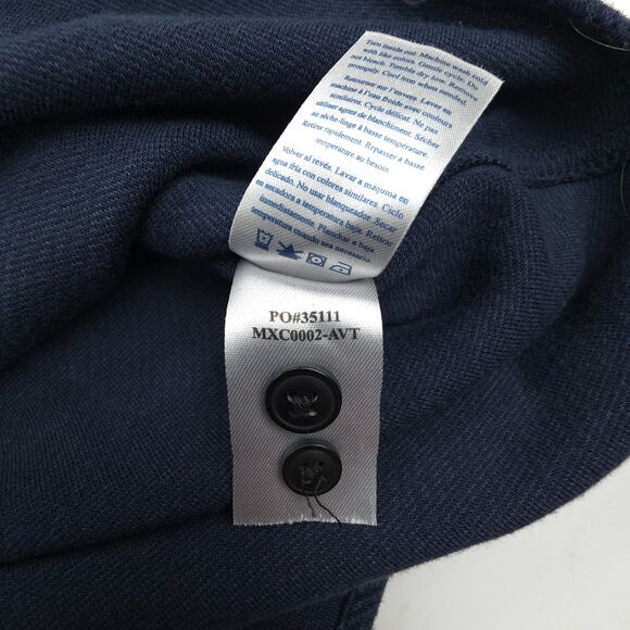 NEW Faherty Legend Sweater Shirt Navy Minimal Beachy Boho Indie Hipster Casual - Picture 7 of 7